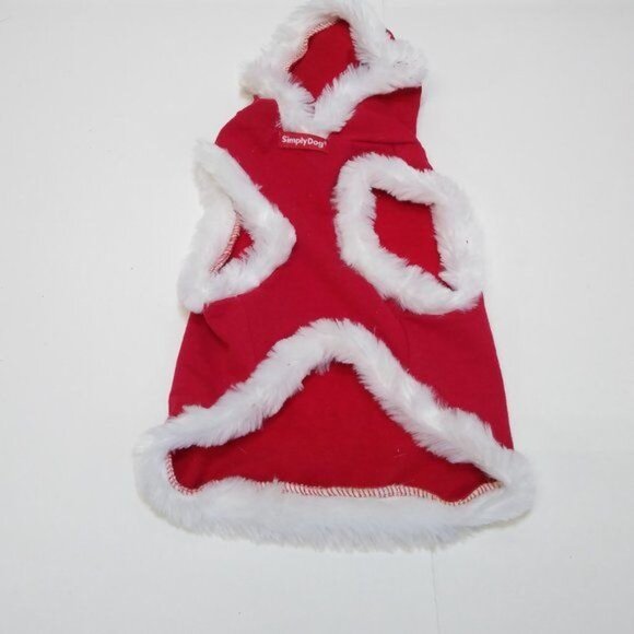 Simple Dog Christmas Outfits Small Dog Puffer Hoodie Snowflake Skirt Scarfs EUC - Picture 13 of 15